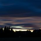 Wolken in der Abenddämmerung