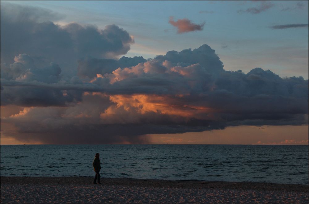 Wolken in der Abendsonne