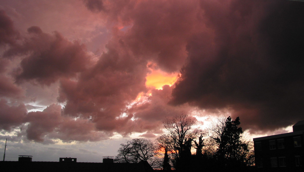 Wolken in der Abendsonne