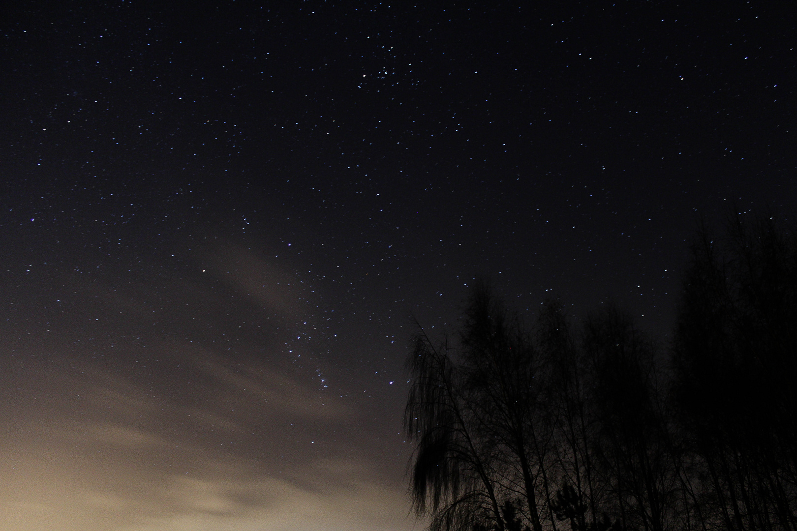 Wolken in der Nacht