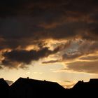 Wolken in der nordhessischen Provinz am Abend