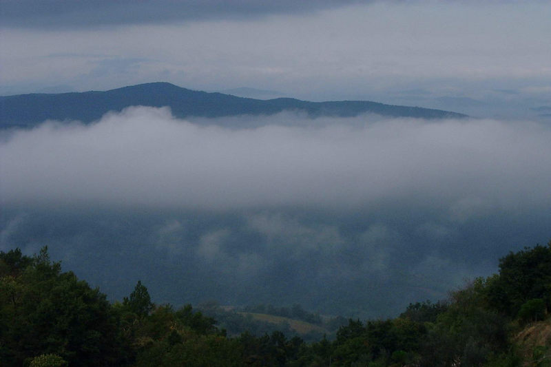 Wolken in der Toscana