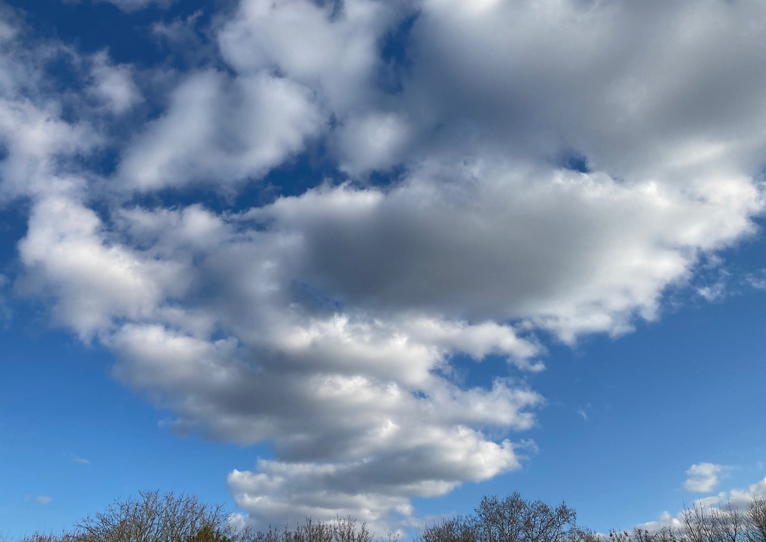 Wolken in Februar