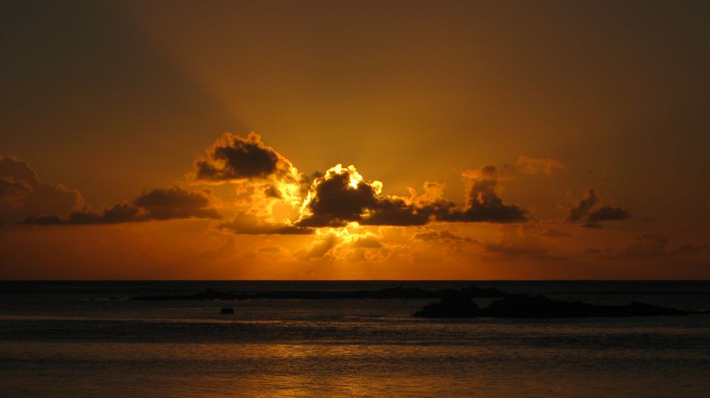 Wolken in Flammen