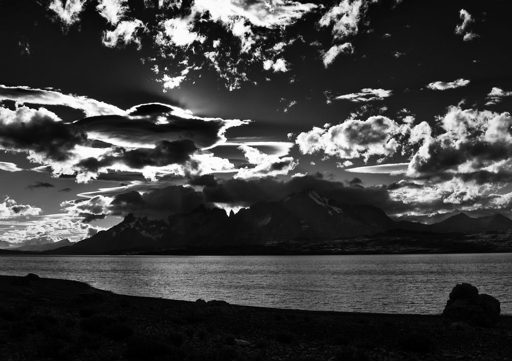 wolken in patagonien .