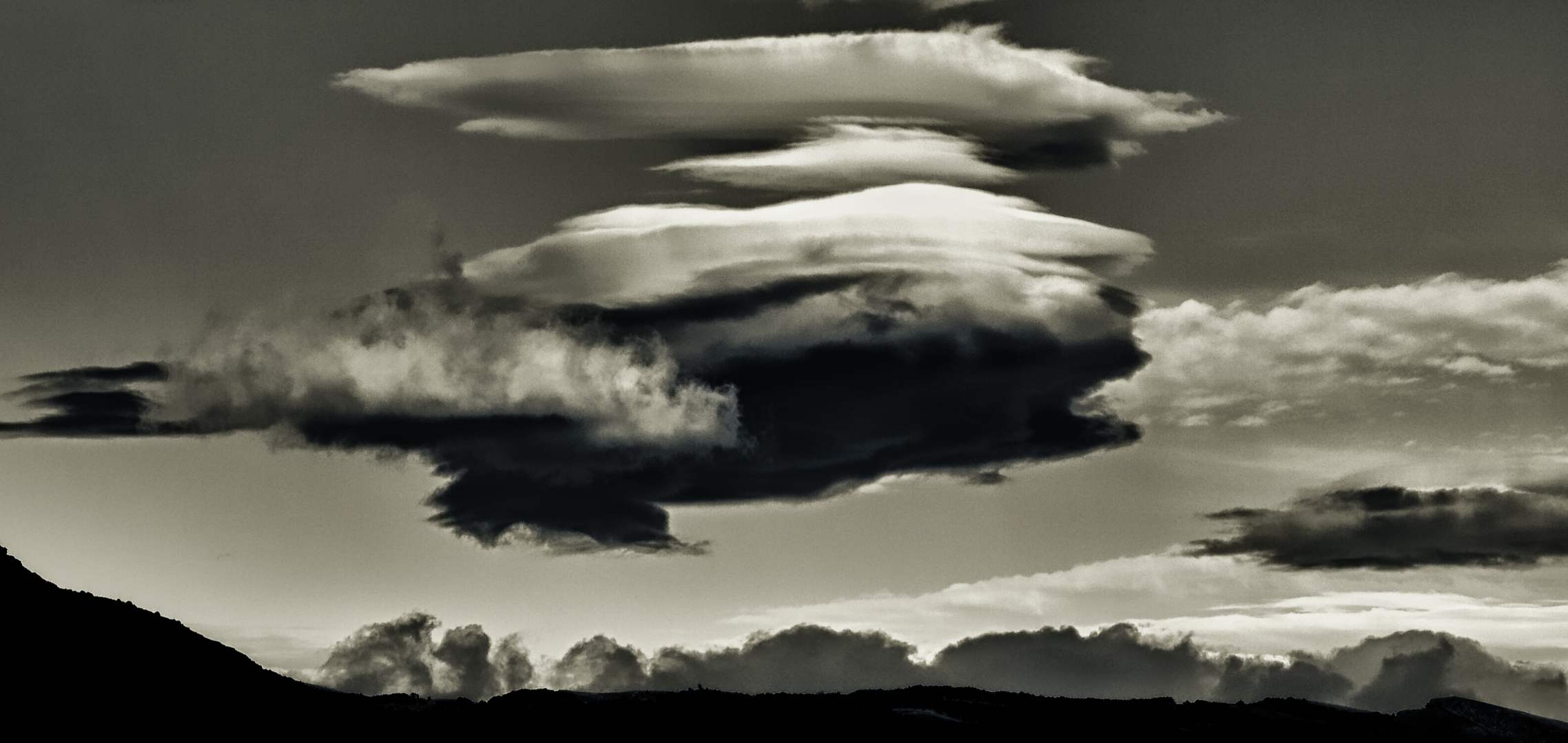 wolken in patagonien .