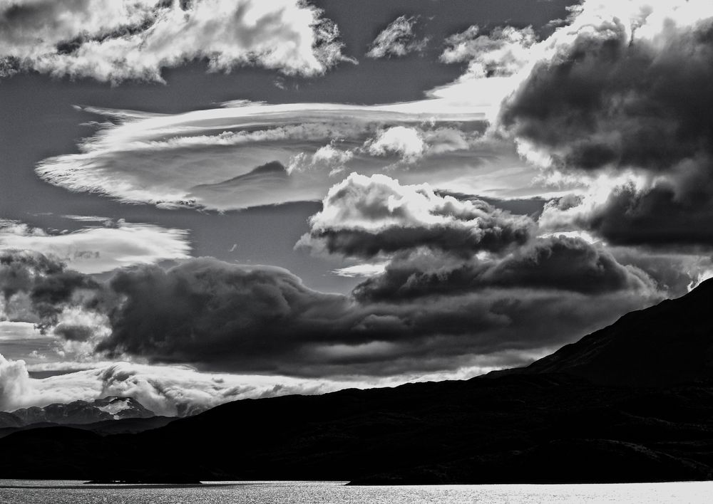 wolken in patagonien .