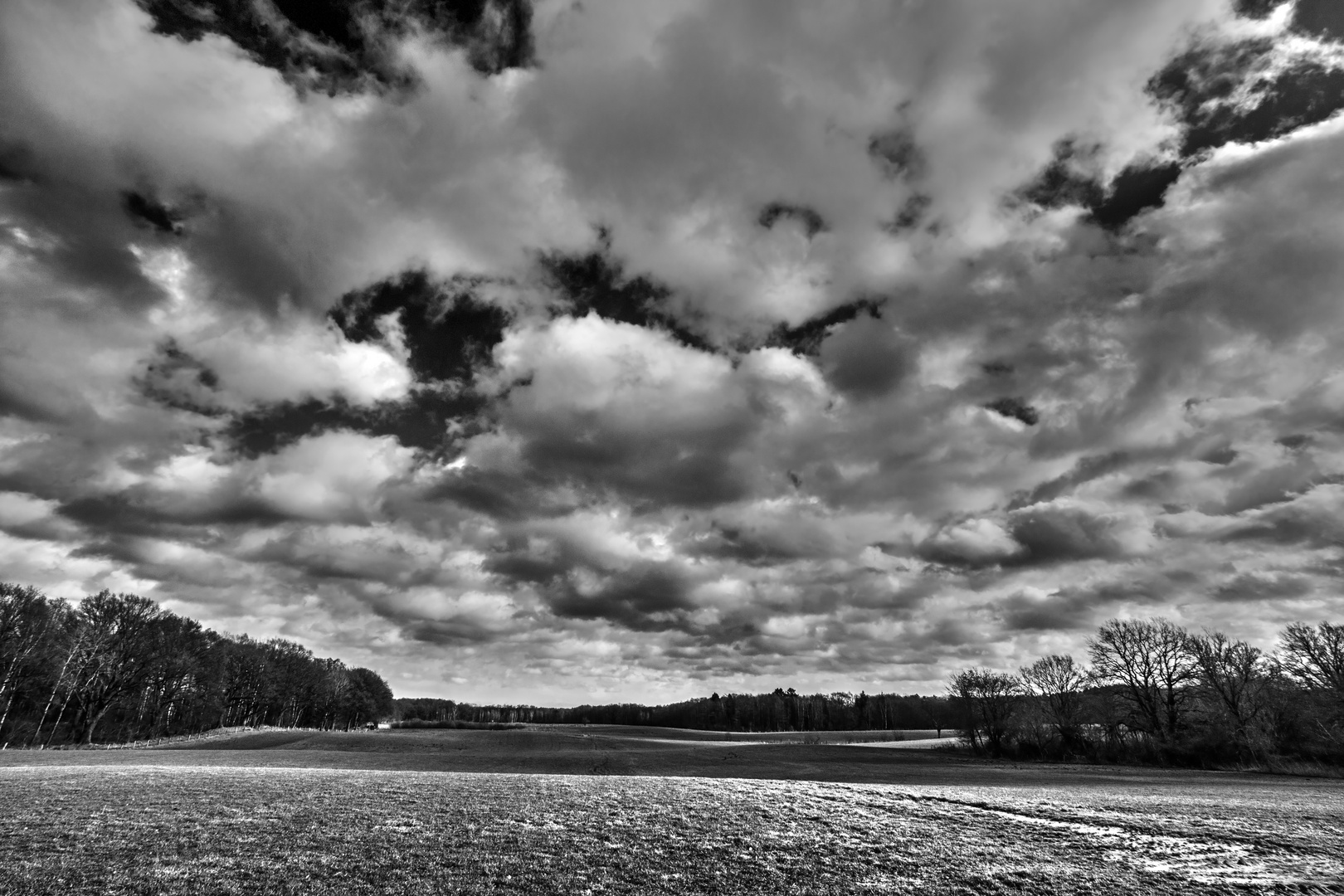 Wolken in s/w