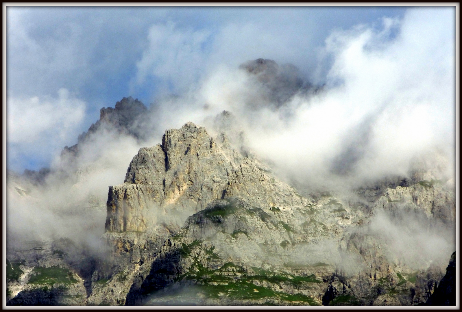 Wolken irgendwo in den Dolomiten