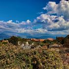 Wolken jagen den Himmel entlang 