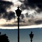 Wolken-Laterne-Mensch