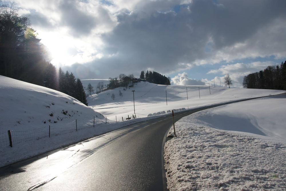 Wolken, Licht und Schatten