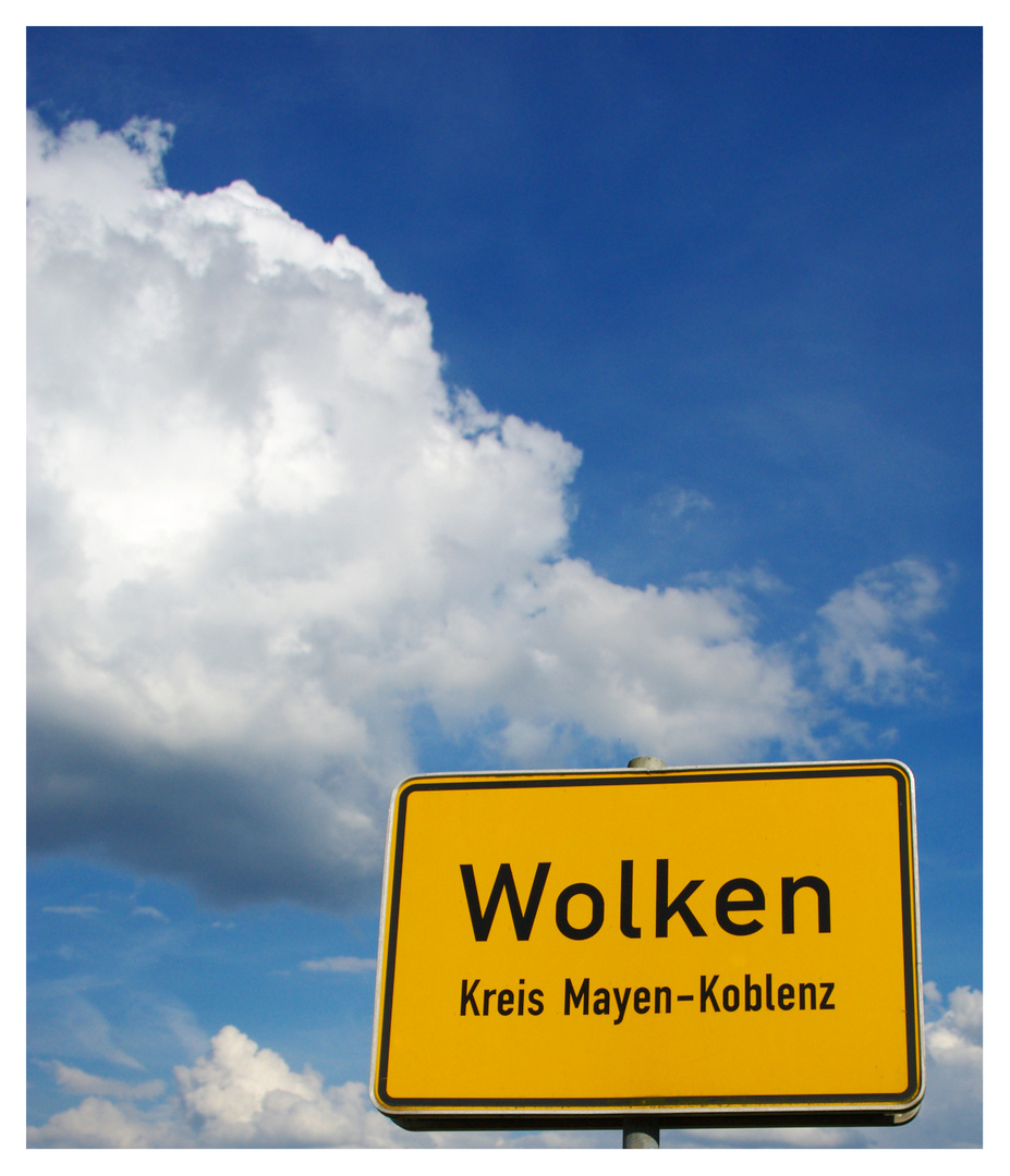 Wolken... mal im Vordergrund