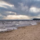 Wolken-Meer und Sandstrand