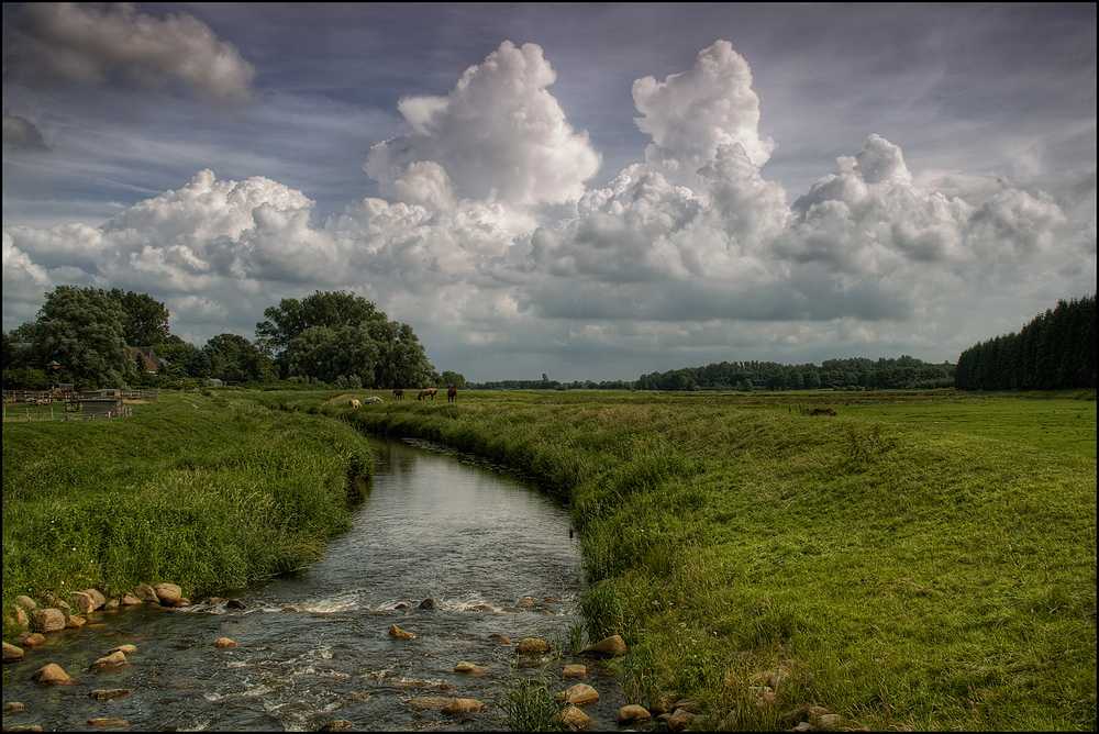 Wolken mit Pferden