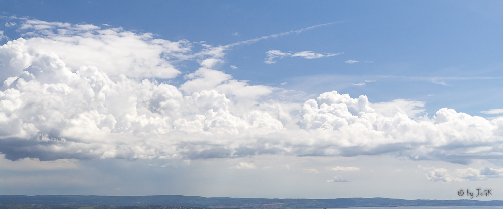 Wolken mit Polfilter