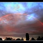 Wolken mit Regenbogen