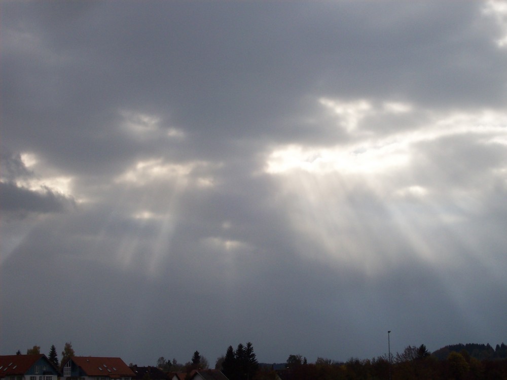 Wolken mit Sonne