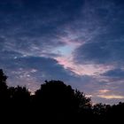 Wolken nach dem Sonnenuntergang