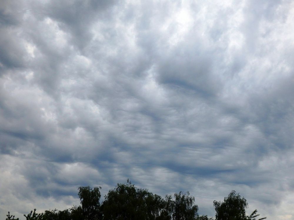 Wolken nach dem Unwetter über Münster am 19. Mai 2022
