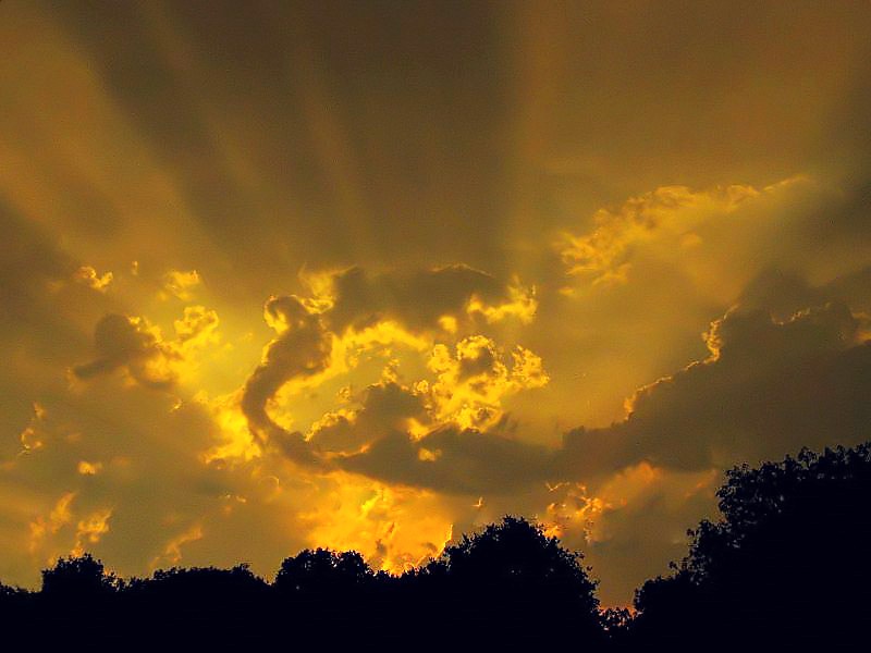 Wolken nach einem Gewitter