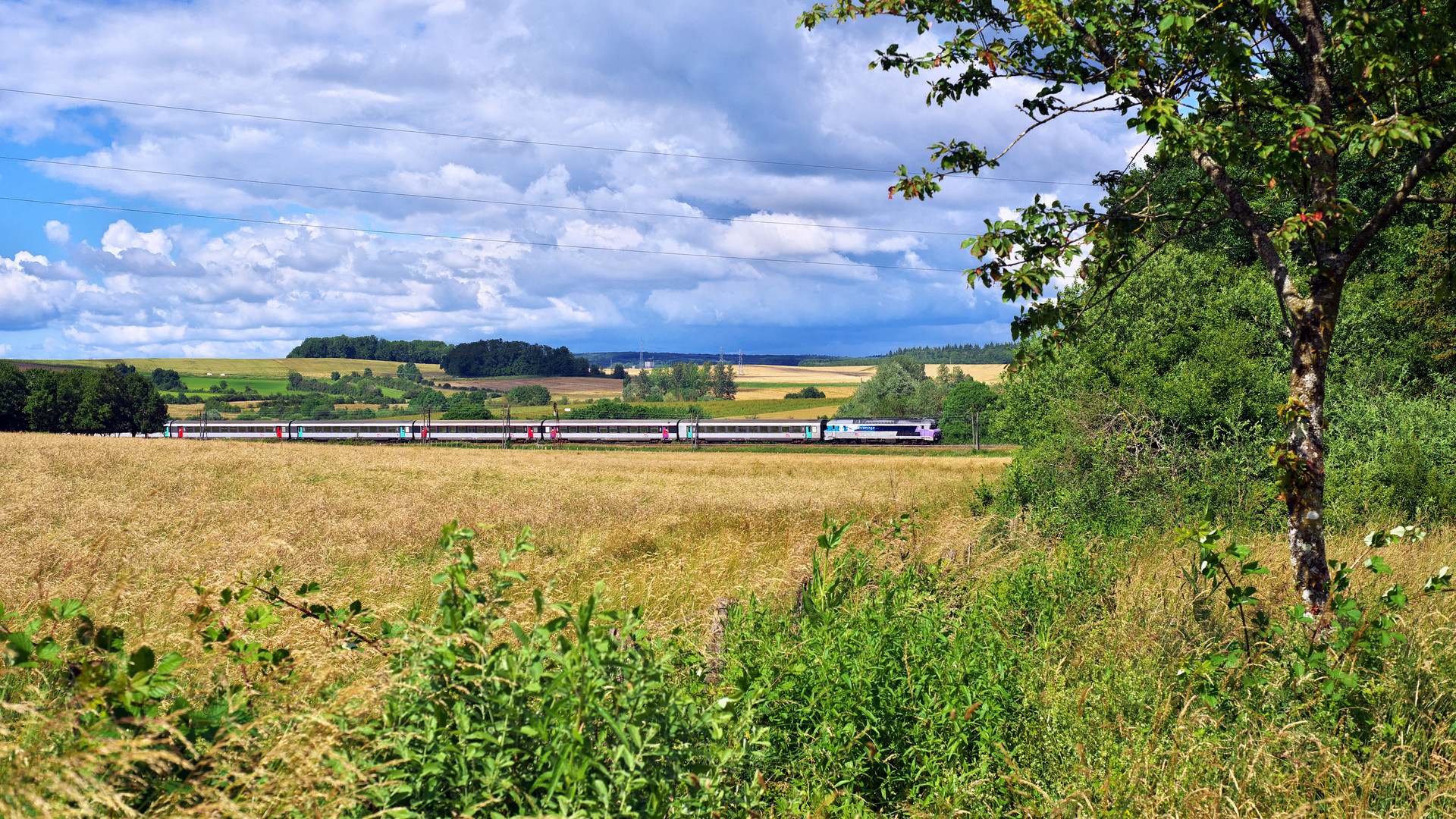 Wolken nur als Kulisse ...