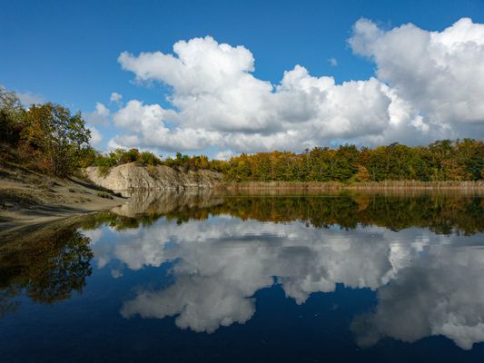 Wolken oben und unten