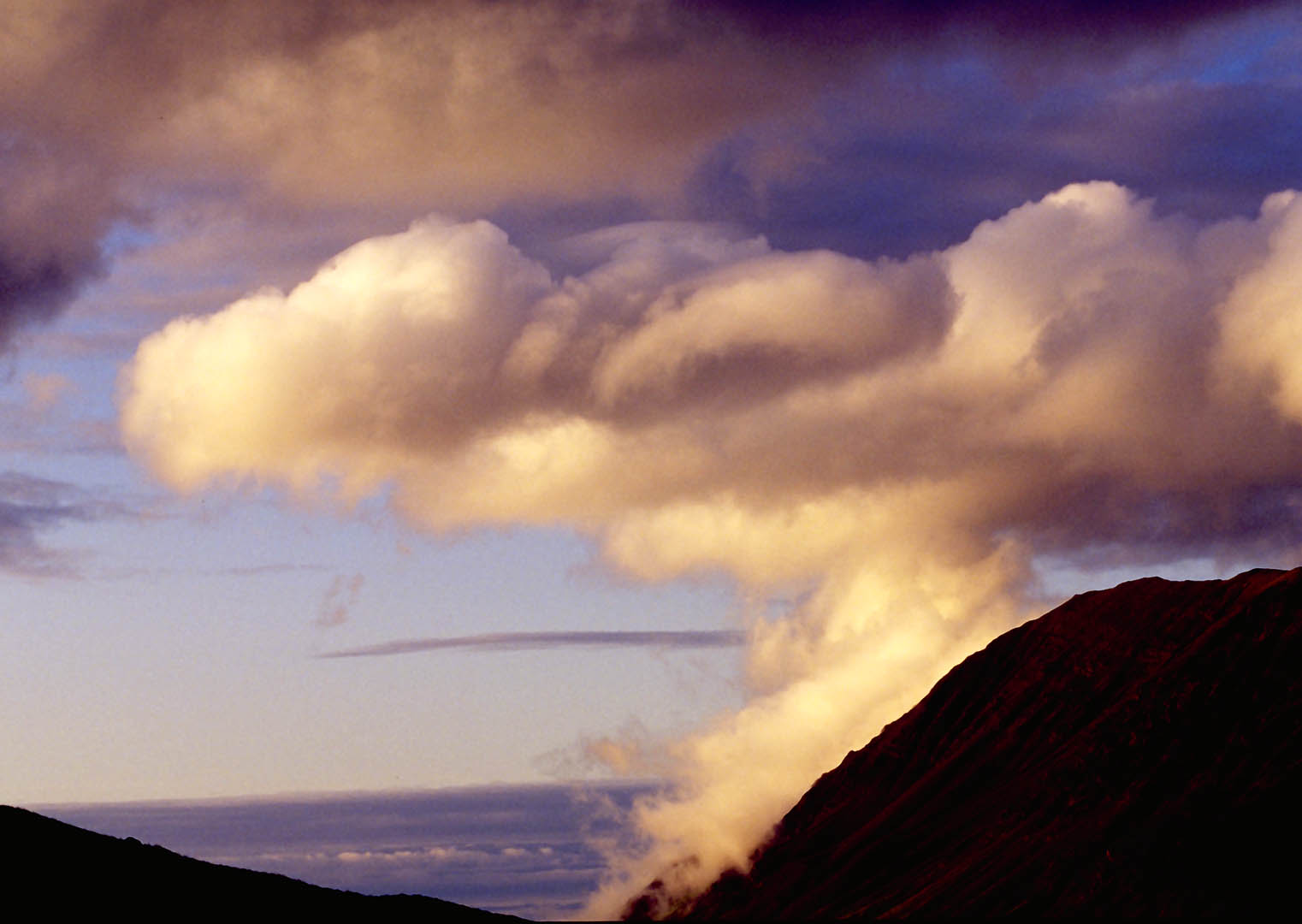 Wolken spielen mit dem Licht