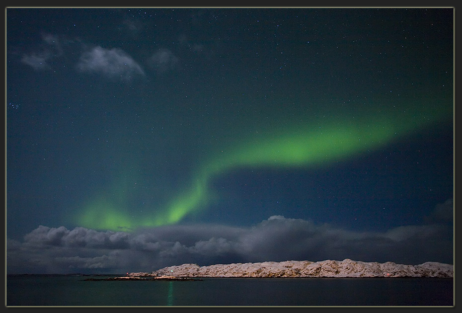 Wolken, Sterne und Nordlicht....