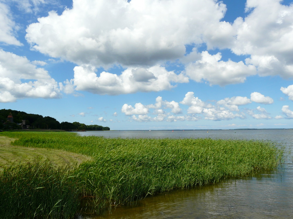 Wolken- stimmung am Bodden