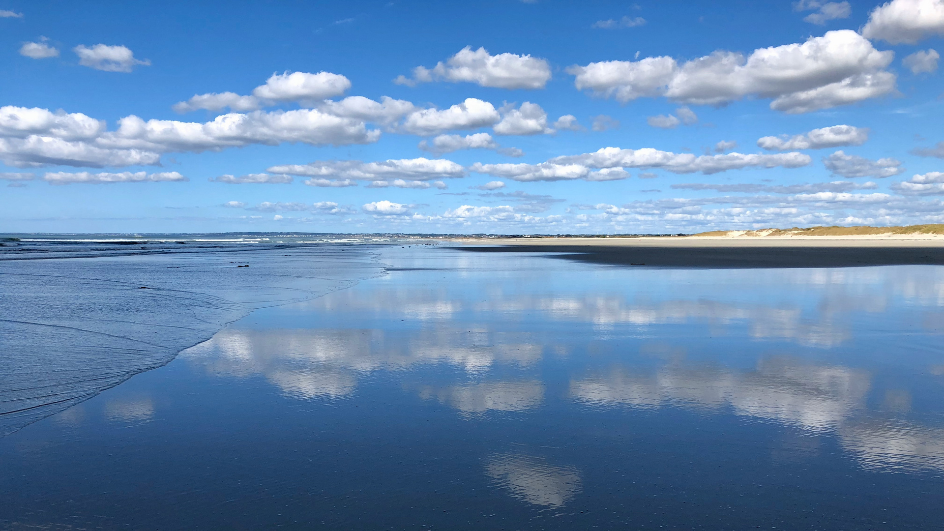 Wolken treffen Wasser