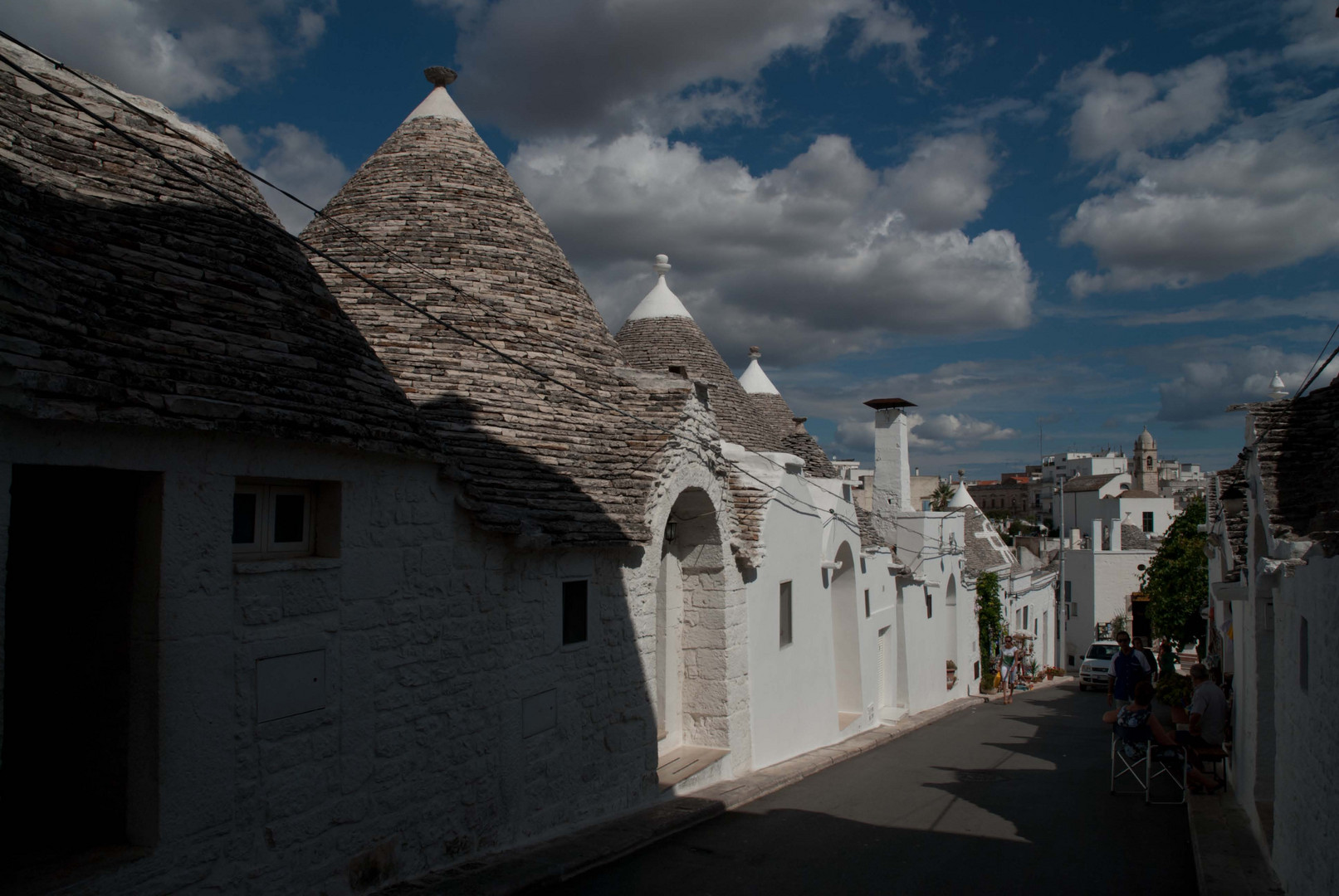 Wolken über Alberobello