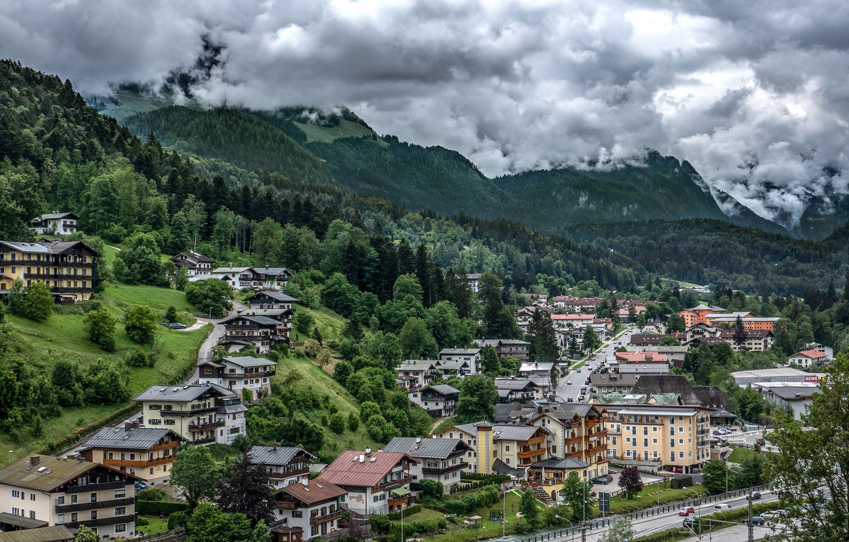 Wolken über Berchtesgaden