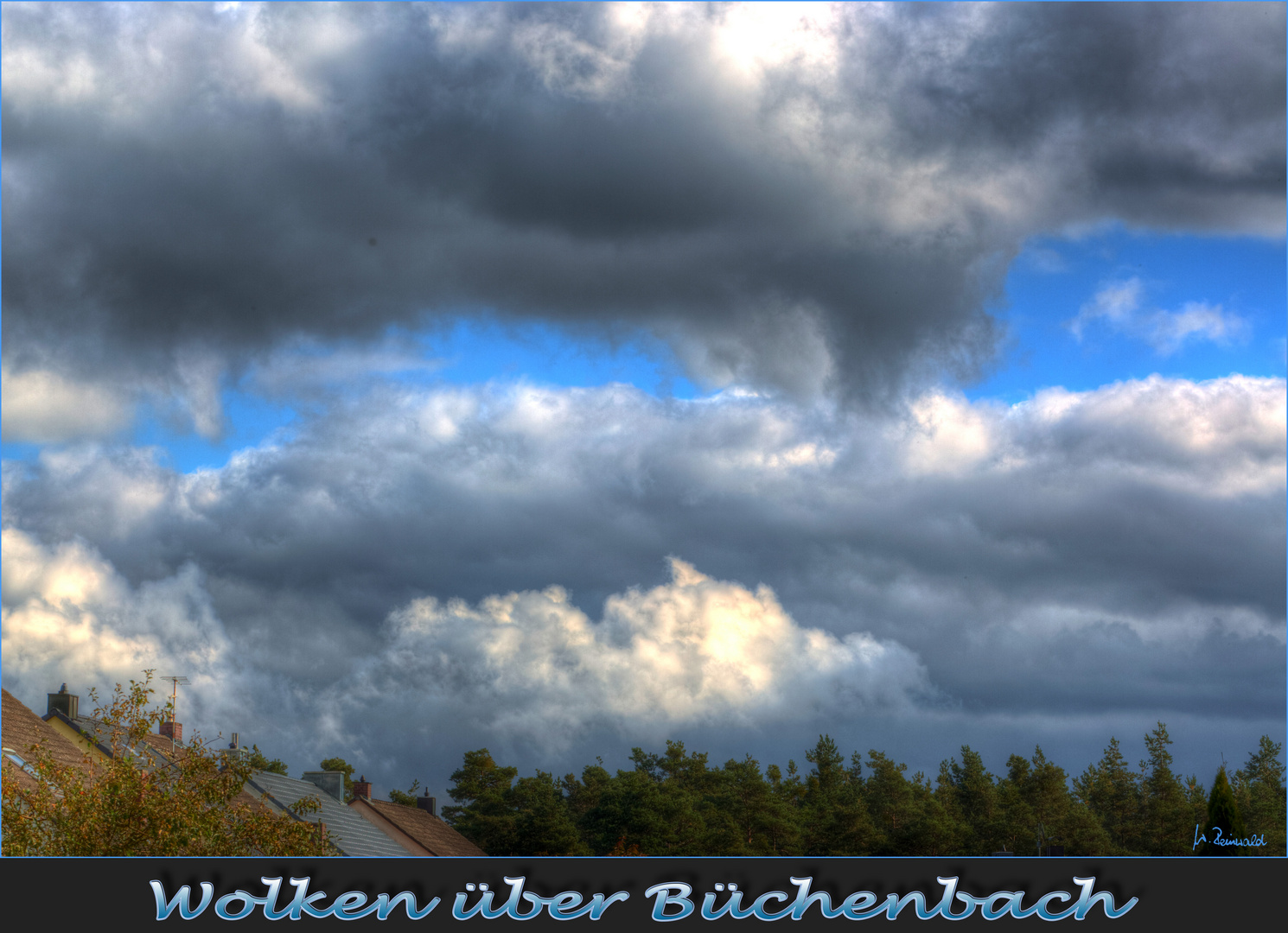 Wolken über Büchenbach