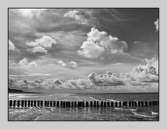 Wolken über Bunen, Ameland 2007 BW