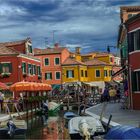 Wolken über Burano