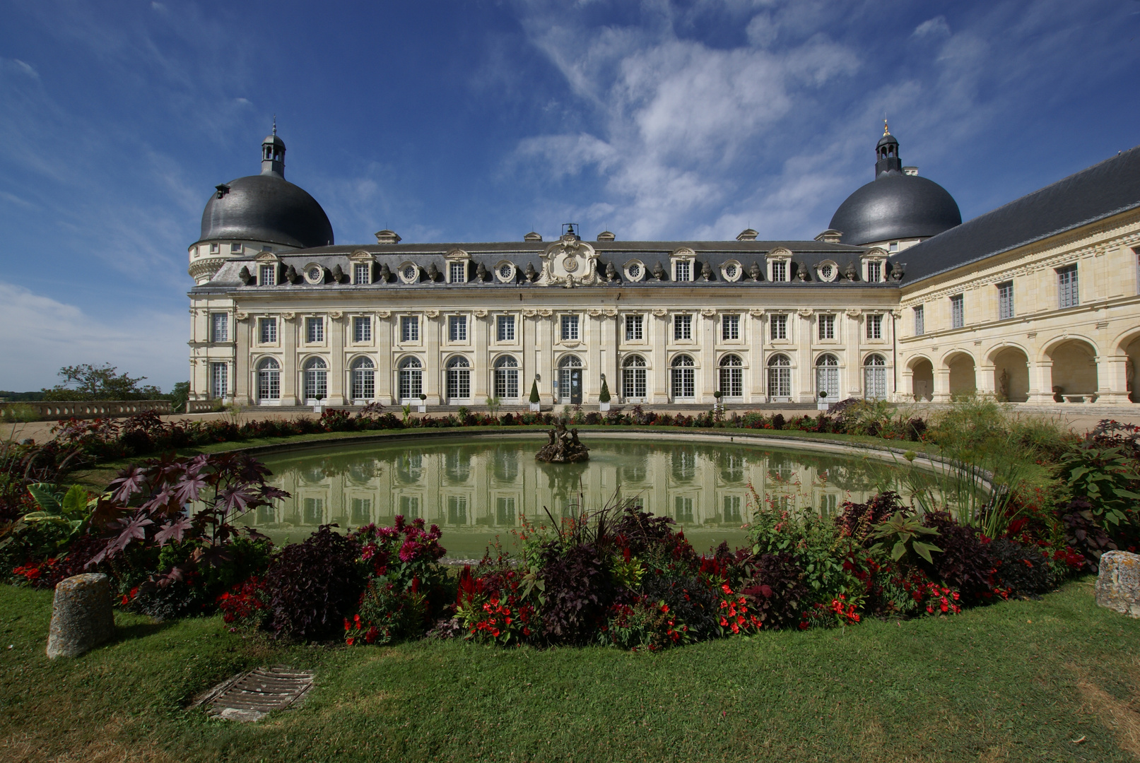 Wolken über Chateau de Valencay