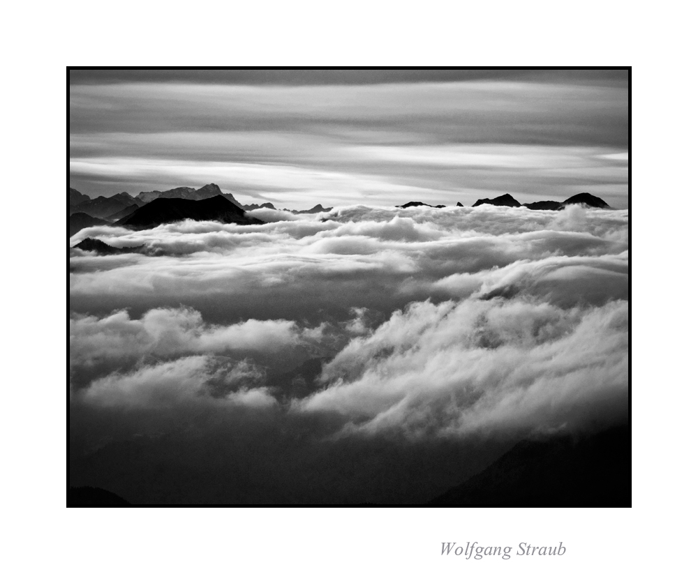 Wolken über dem Alpenvorland