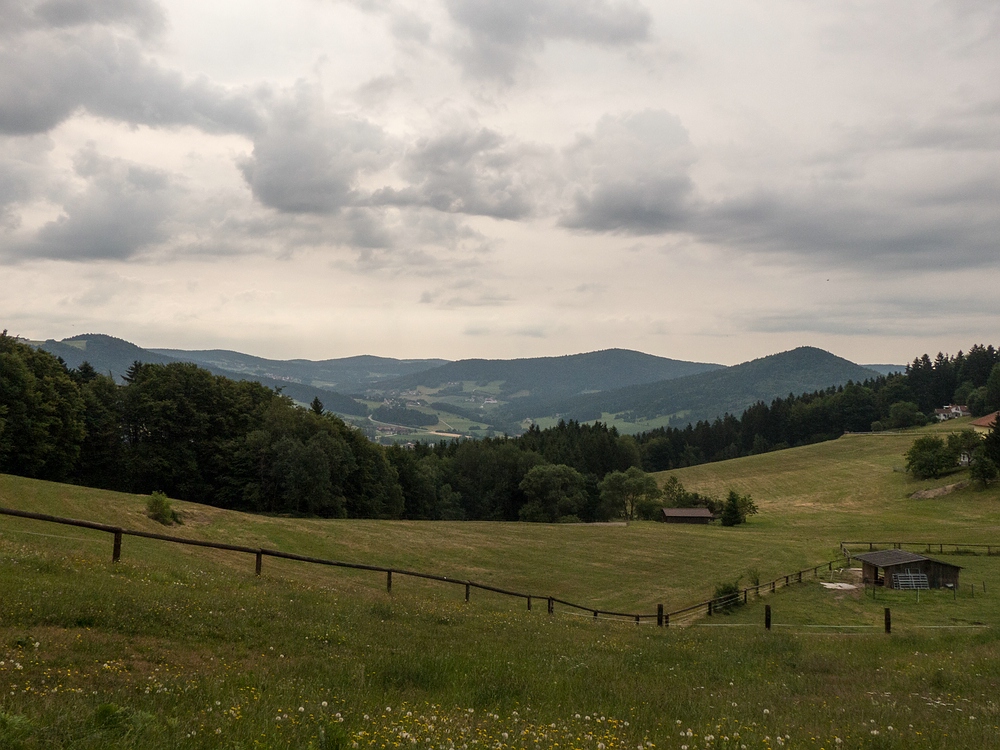 Wolken über dem Bayerischen Wald