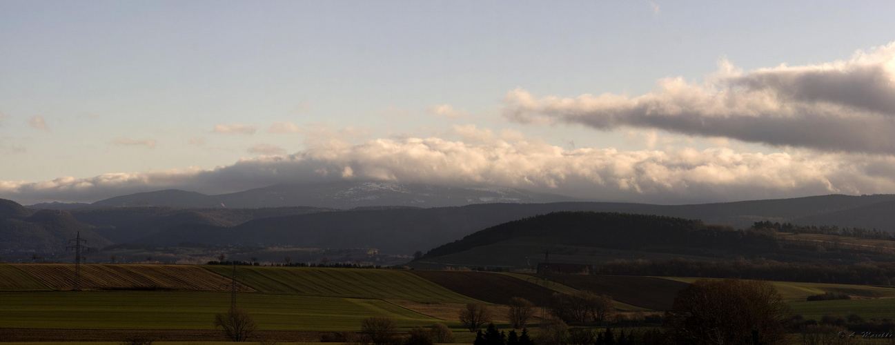 Wolken über dem Brocken