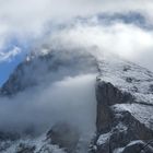 Wolken über dem Eiger, die Nordwand zeigt sich bedeckt