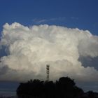 Wolken über dem Feld