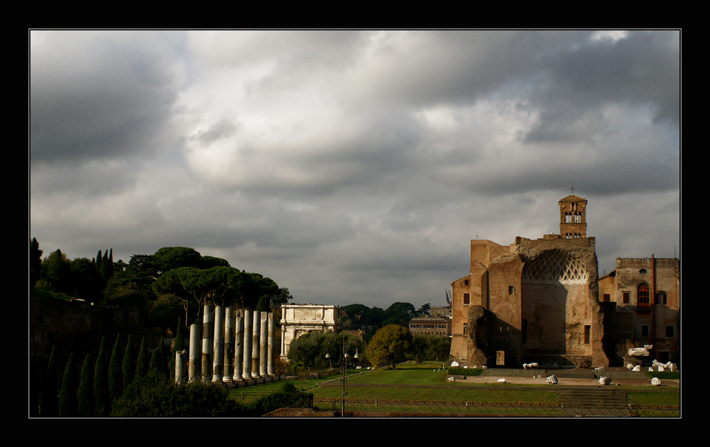 Wolken über dem foro