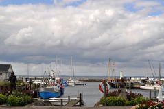 Wolken über dem Hafen