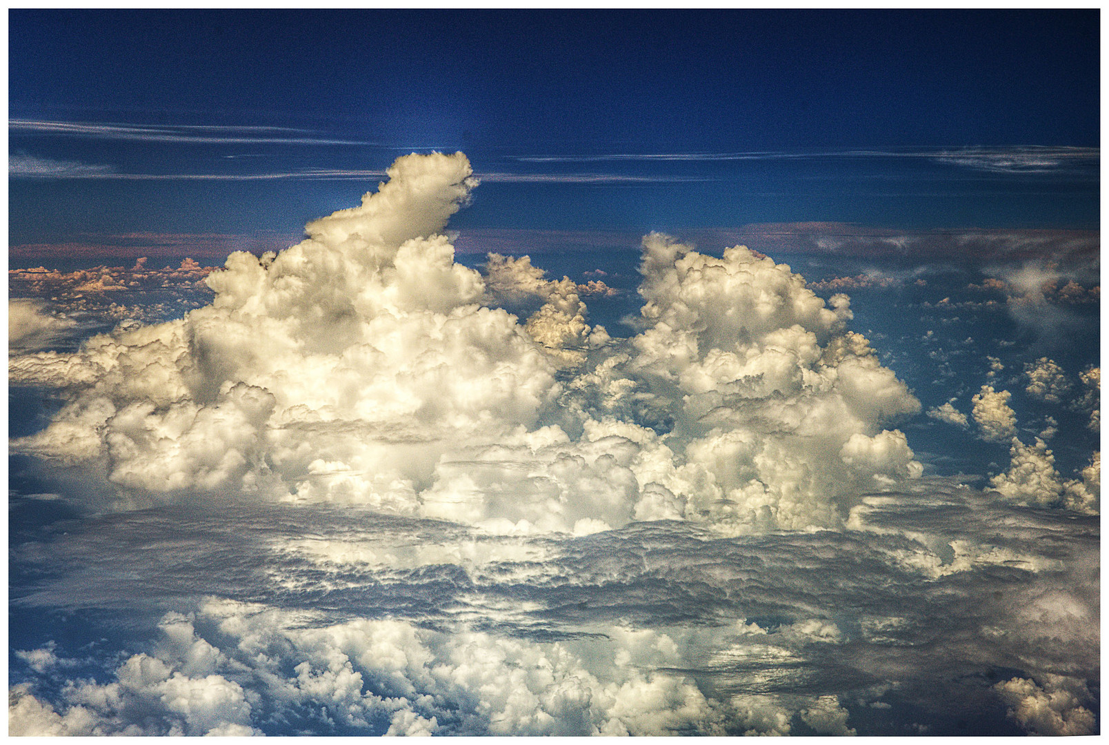 Wolken über dem karibischen Meer