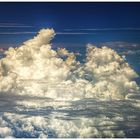 Wolken über dem karibischen Meer