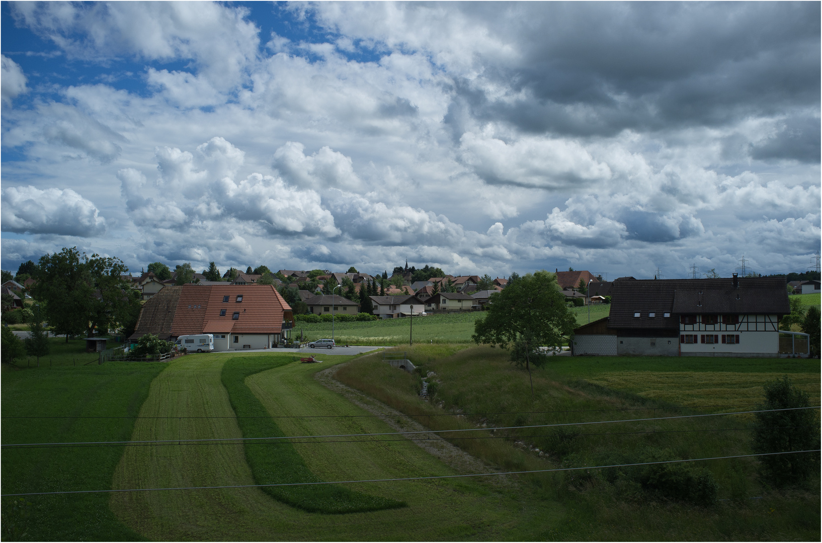 Wolken über dem Land