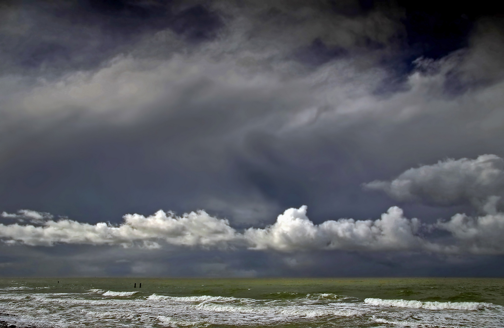 Wolken über dem Meer