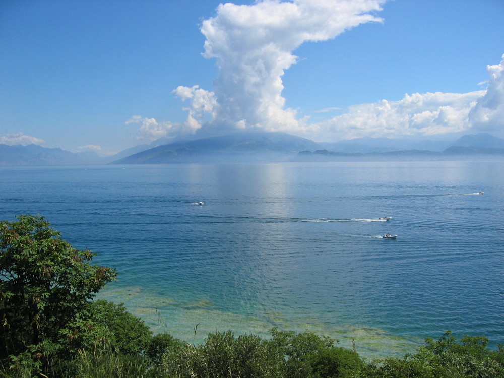 Wolken über dem Monte Baldo /Gardasee Sirmione