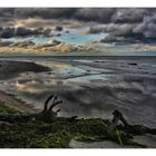 Wolken über dem Ostseestrand